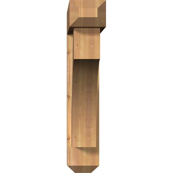 Westlake Craftsman Smooth Bracket W/ Offset Brace, Western Red Cedar, 7 1/2W X 38D X 38H